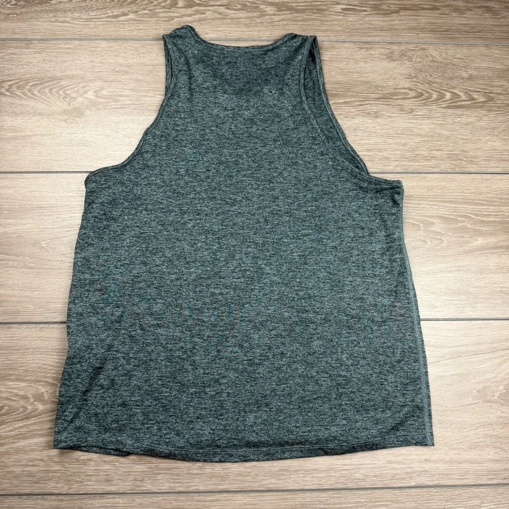 Nike Mens Tank Top Dri-FIT Athletic Training Heather Grey Large